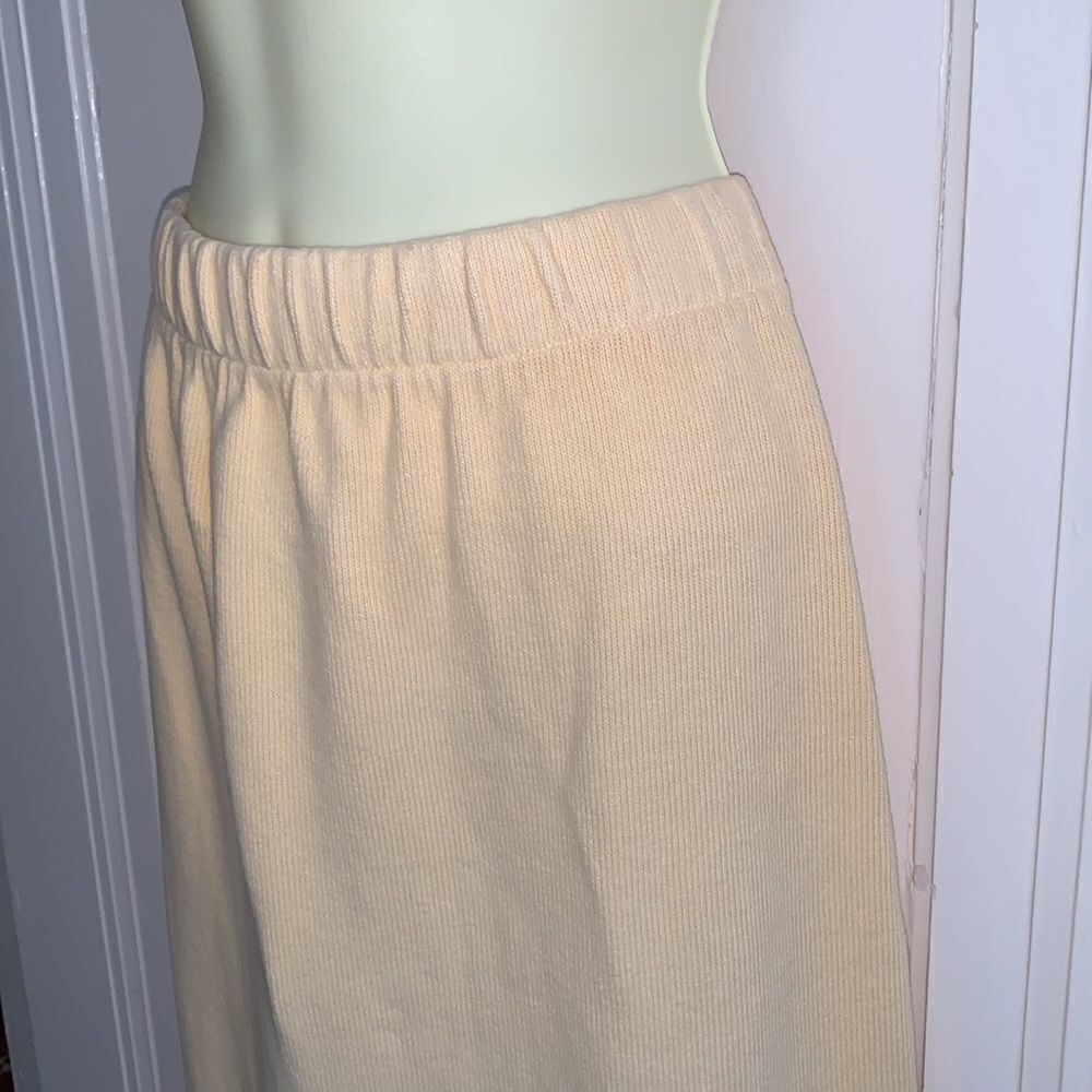 Vtg Only In‎ USA yellow maxi sweater skirt - Picture 2 of 12